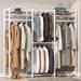 Rebrilliant Faora 70.1" W Clothes Racks & Garment Racks in White | 70.87 H x 70.1 W x 15.75 D in | Wayfair D2496B82BFC4411C8EF1568BB6FEC298