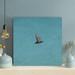 Red Barrel Studio® Bird On The Blue Sky - 1 Piece Rectangle Graphic Art Print On Wrapped Canvas in Blue/Gray | 12 H x 12 W x 2 D in | Wayfair