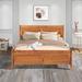 Red Barrel Studio® Queen Size Wood Platform Bed Including Headboard & Footboard Wood in Brown | 35.41 H x 62.51 W x 87.02 D in | Wayfair