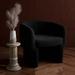 Barrel Chair - Joss & Main Cambry Upholstered Barrel Chair Velvet/Fabric in Brown | 27.6 H x 28 W x 28 D in | Wayfair