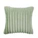 Everly Quinn Faux Fur Striped Cushion Pillow Cover | Throw Cushion Covers | 20X20 In, Square | 4 Pieces | No Pillow Inserts Faux Fur | Wayfair