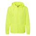 Independent Trading Co. EXP54LWZ Lightweight Windbreaker Full-Zip Jacket in Safety Yellow size Large | Polyester