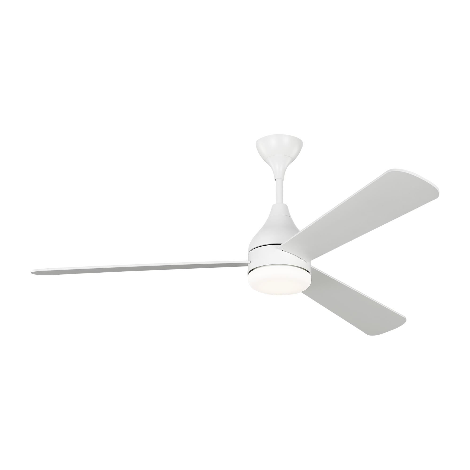 Visual Comfort Fan Collection Barbara Barry Streaming Smart 60 Inch Ceiling Fan with Light Kit - 3STMSM60RZWD