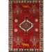 Animal Pictorial Traditional Shiraz Persian Area Rug Wool Hand-knotted - 4'5" x 6'5"