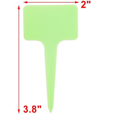 Outdoor Garden Plastic T Shaped Plant Seed Tag Label Marker 100pcs