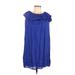 She + Sky Casual Dress: Blue Dresses - Women's Size Small