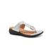 Wide Width Women's Talara Sandal by SoftWalk in Silver Metallic (Size 7 1/2 W)