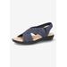 Women's Claudia Sandal by Easy Street in Navy (Size 11 M)