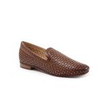 Wide Width Women's Ginger Loafer by Trotters in Luggage (Size 9 1/2 W)