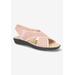 Women's Claudia Sandal by Easy Street in Blush (Size 7 1/2 M)