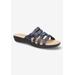 Extra Wide Width Women's Sheri Sandal by Easy Street in Navy (Size 7 WW)