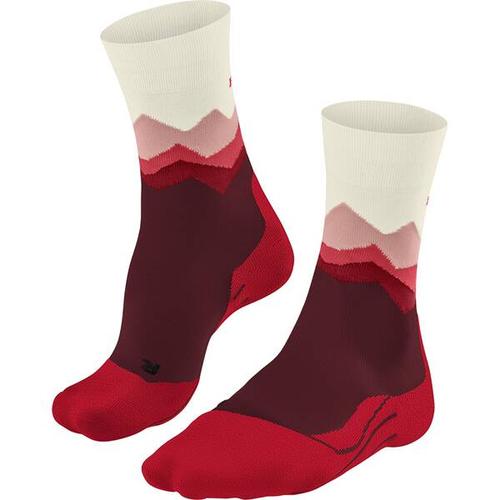 FALKE TK2 Crest Damen Socken, Größe 35-36 in Rot