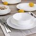 Gibson Elite Vineland 12 Piece Dinnerware Set, Service for 4 Glass in White | Wayfair 950118042M