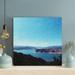 Rosecliff Heights Sea Near Mountain Under Sky During Daytime - 1 Piece Rectangle Graphic Art Print On Wrapped Canvas in Blue | Wayfair
