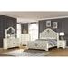 Rosdorf Park Jasmine 5 Piece Bedroom Set, Beige Upholstered, Crystal in Gray | 70 H x 66 W x 90 D in | Wayfair 92AB18AD7E90467AB1553CECA451CB45