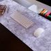 East Urban Home Classic Marble Desk Pad Faux Leather in White | 15 H x 36 W x 0.15 D in | Wayfair 4BB35B853C714CE6BF08B87CC9F306CE