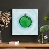 Trinx Planet Earth View - 1 Piece Square Graphic Art Print On Wrapped Canvas Canvas | 12 H x 12 W x 2 D in | Wayfair