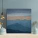 Loon Peak® Painting Of Mountain View - 1 Piece Square Graphic Art Print On Wrapped Canvas in Blue/Gray | 12 H x 12 W x 2 D in | Wayfair