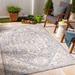 Sota 5'3" x 7' Traditional Outdoor Farmhouse Moroccan Light Gray/Royal Denim/Nickel/Dark Gray/Nutmeg/Dark Blue/Cream/Navy Outdoor Area Rug - Hauteloom