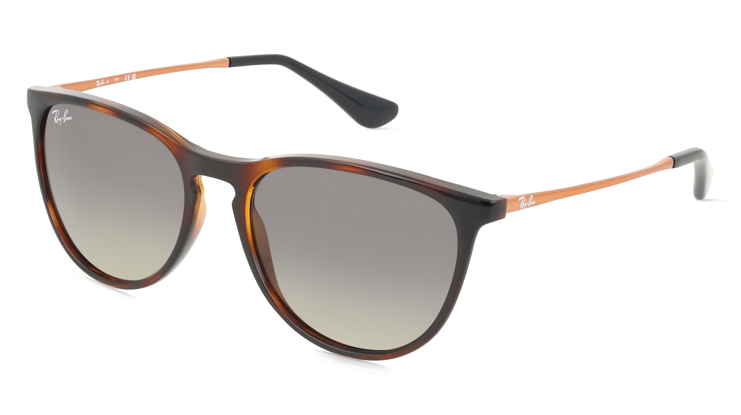 Ray-Ban Junior RJ 9060S ERIKA Kinder-Sonnenbrille Vollrand Panto Kunststoff-Gestell, braun