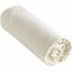 Drap housse 100% coton 57 fils 160 x 200 cm bonnet 30 cm ambre coloris Beige Popcorn