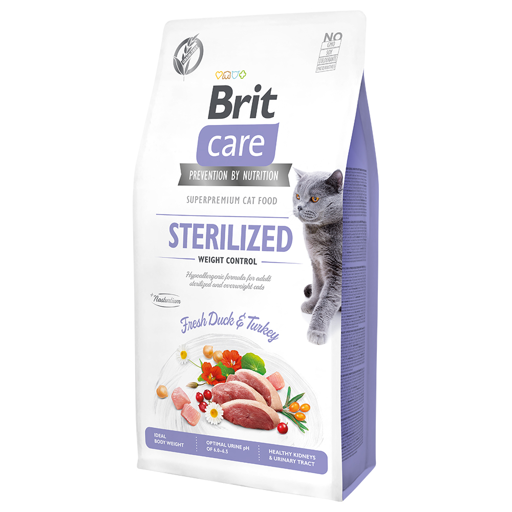 Brit Care Grain-Free Sterilized Weight Control Crocchette per gatti - Set %: 2 x 7 kg