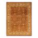 Overton Hand Knotted Wool Vintage Inspired Traditional Mogul Orange Area Rug - 8' 2" x 10' 10"