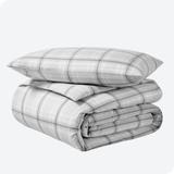 Bare Home Cotton Flannel Duvet Cover and Sham Set