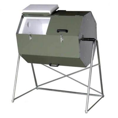 70 Gallon Tumbling Compost Bin Tumbler - Top to Bottom: 50 Inches