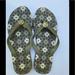 Coach Shoes | Coach Flip Flops | Color: Cream/Green | Size: 7-8