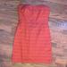 J. Crew Dresses | J Crew Strapless Orange Eyelet Summer Dress 4 | Color: Orange | Size: 4