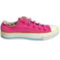 Converse Shoes | Htf: Converse Chuck Taylor All Star Sneaker Fuchsia Pink Laceless Slipon | Color: Pink/White | Size: 5