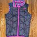 The North Face Jackets & Coats | Girls North Face Reversible Puffer Vest | Color: Gray/Pink | Size: 10-12 (Girl)