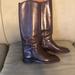 Nine West Shoes | 9west Leather Riding Boots | Color: Brown | Size: 6.5