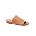 Wide Width Women's Camano Slide Sandal by SoftWalk in Tan (Size 7 W)