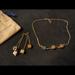 Louis Vuitton Jewelry | Louis Vuitton Vintage Gamble Drop Earrings And Necklace Set Brass Swarovski | Color: Gold | Size: Os