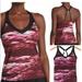 Nike Swim | Nike Blur V-Neck Women's Printed Swimsuit Top Pink Nwt Siz S ,M | Color: Pink | Size: Various