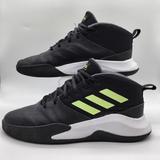 Adidas Shoes | Adidas Own The Game K Ef0308 Black/Green Basketball Sneakers Men's 7 Women's 9 | Color: Black/Yellow | Size: 7