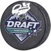 Dylan Cozens Buffalo Sabres Autographed 2019 Draft Logo Hockey Puck