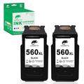 COLORETTO PG-560XL 2 Black for Canon 560 XL Compatible with Pixma TS7450 TS7451 TS5300 series TS5350 TS5351 TS5352 TS5353 Printer Ink Cartridge twin Pack