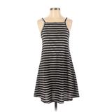 Shein Casual Dress - A-Line: Black Stripes Dresses - Women's Size X-Small