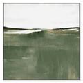 Birch Lane™ Green Sea by Isabelle Z - Floater Frame Print on Canvas in Green/White | 46.5 H x 46.5 W x 2 D in | Wayfair