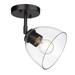 Breakwater Bay Suncrest 1 Light Wall Sconce Glass/Metal in Black | 8.125 H x 6.25 W x 6.25 D in | Wayfair 569DE40F5C354F8194D8D8888067CC64