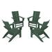 POLYWOOD® Modern Plastic Adirondack Chair in Green | 35.75 H x 29 W x 35.75 D in | Wayfair PWS765-1-GR