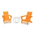 POLYWOOD® Modern Adirondack 3-Piece Set Plastic in Orange/Yellow | Outdoor Furniture | Wayfair PWS502-1-10452