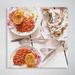 Latitude Run® Brown Beans On White Ceramic Plate - 1 Piece Square Graphic Art Print On Wrapped Canvas in Gray/Orange | 12 H x 12 W x 2 D in | Wayfair