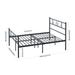 Teraves 12.8'' Twin/Full/Queen Size Metal Platform Bed Frame with Headboard & Footboard No Box Spring Needed, Black