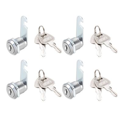 Cam Locks 20mm Cylinder Length Fit Up to 1/2-inch Thick Panel Keyed Alike 4Pcs - 20mm Keyed Alike