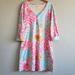 Lilly Pulitzer Dresses | Euc Lilly Pulitzer Cotton Dress | Color: Blue/Pink | Size: M