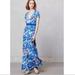 Anthropologie Dresses | Arabella Blue Poppy Dress Peter Som For Made In Kind | Color: Blue | Size: 10